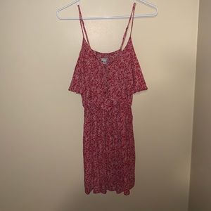 Flowy red dress